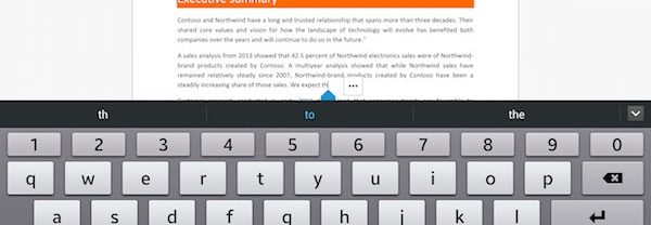 Microsoft Office Word Android Tablette