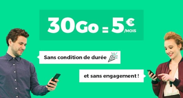 Promo forfait SFR RED avec appels SMS MMS illimités 30 Go d