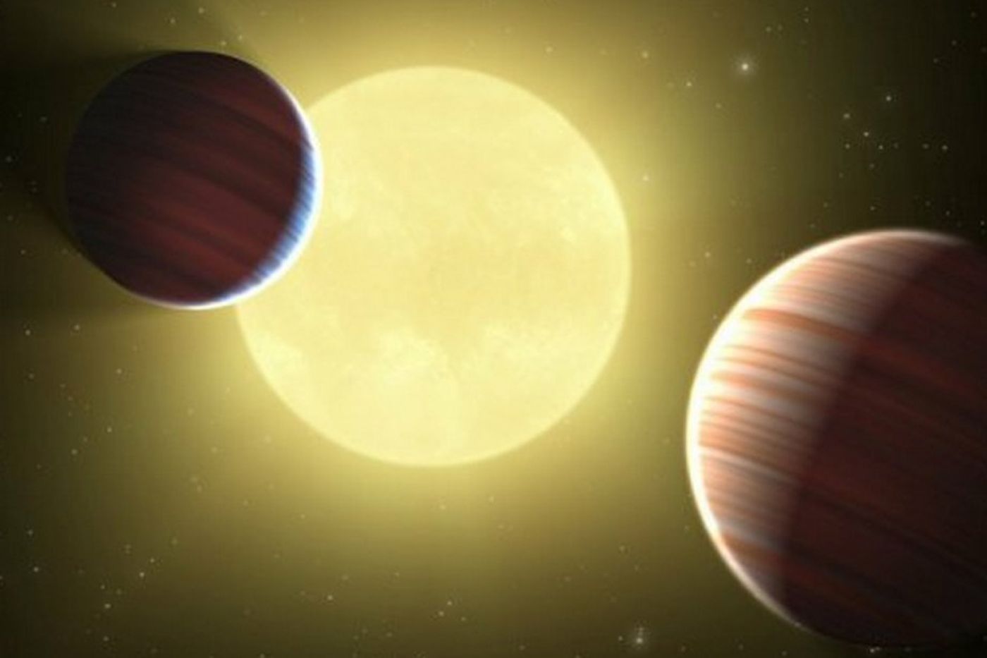 Premier cliché de deux exoplanètes en orbite autour de leur étoile