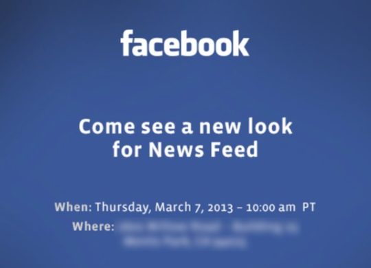 Facebook Conference 7 mars 2013