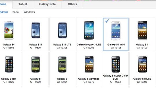 Galaxy S4 mini Samsung Apps