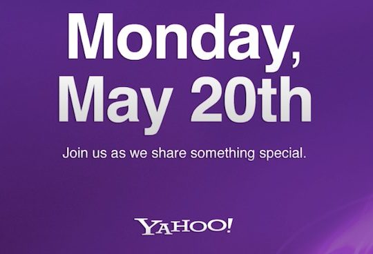Yahoo Invitation 20 mai 2013