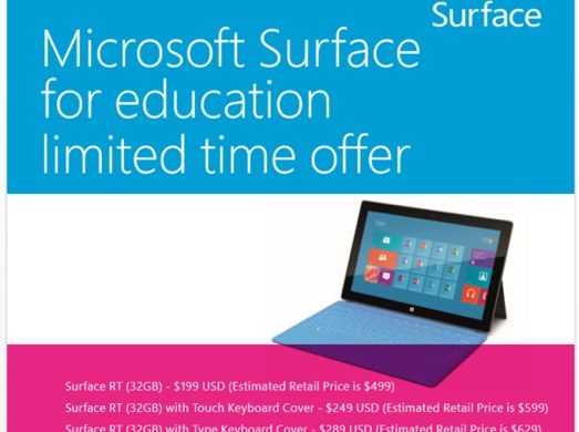Microsoft Surface Promo Ecoles