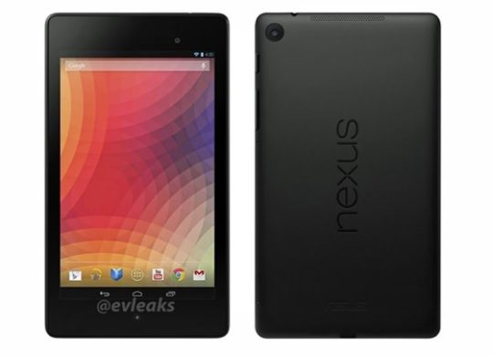 Nouvelle Nexus 7 Photo de presse fuite