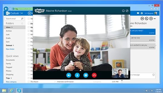 Skype sur Outlook