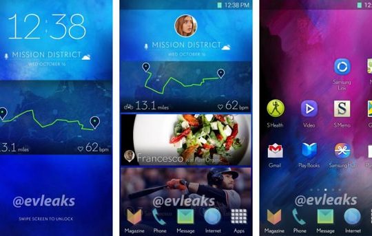 Samsung Nouvelle Interface Smartphone Fuite