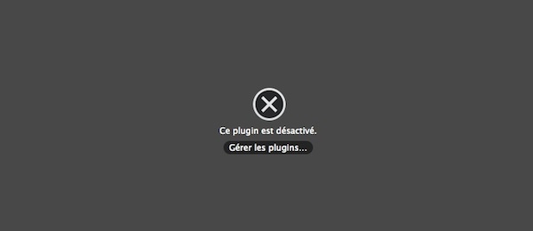 Firefox Plugin Desactive