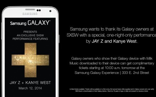 Samsung Concert Prive Jay-Z Kanye West