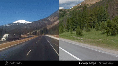 Google Maps Street View Retour vers le passe 2