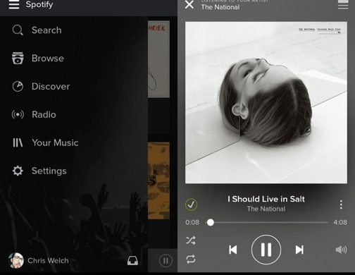 Spotify Android Nouveau Design