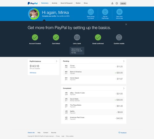 PayPal Nouvelle Interface