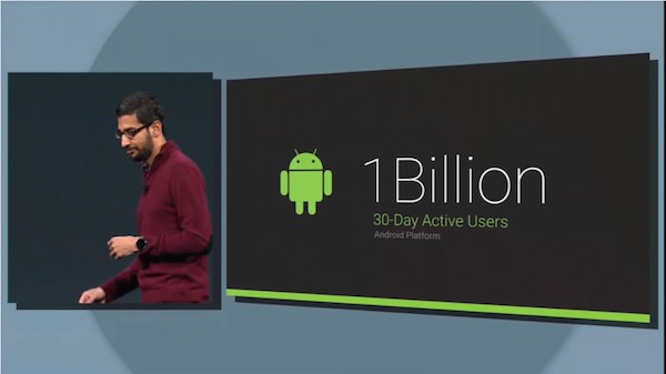 Android 1 milliard utilisateurs mensuels