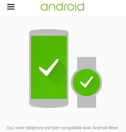 Android Wear Verifier Compatibilite Smartphone