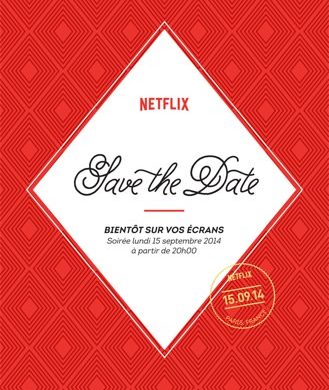 Netflix Invitation 15 Septembre Soiree Lancement