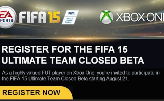 FIFA 15 Invitation Beta Fermee