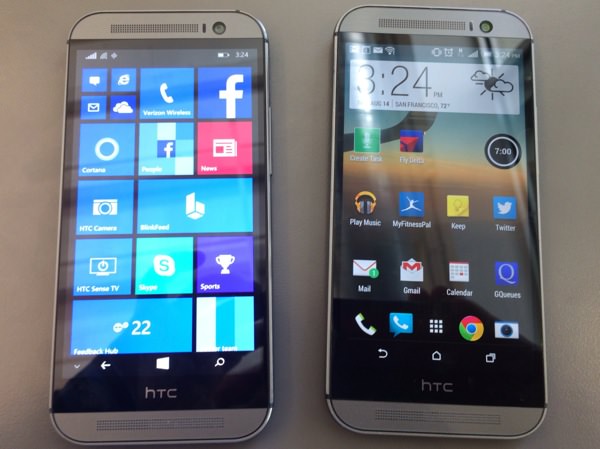 HTC One M8 Windows Phone vs Android