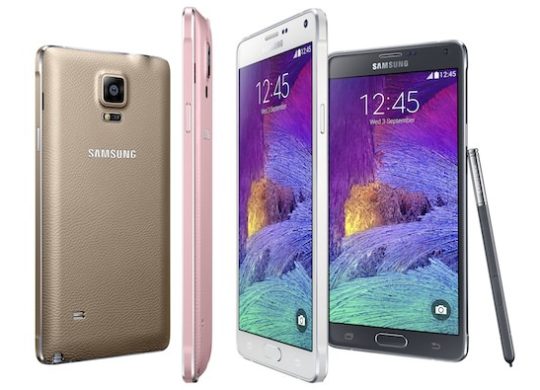 Samsung Galaxy Note 4 Coloris