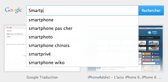Firefox 33 Nouvel Onglet Suggestions Google