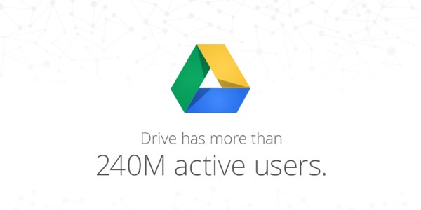 Google Drive 240 Millions Utilisateurs