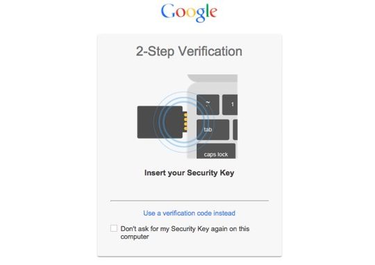 Google Verification Deux Etapes Cle USB