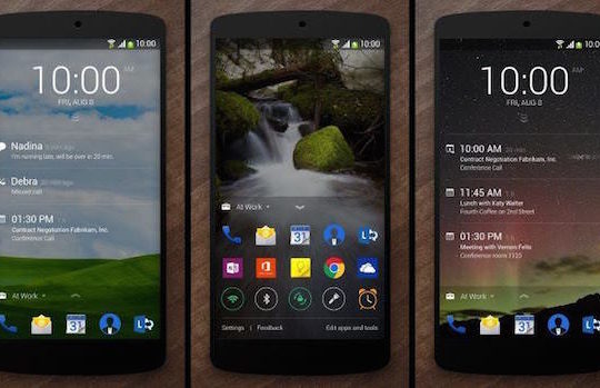 Microsoft Next Lock Screen Applicaiton Android