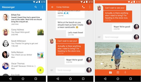 Google Messenger Application Android