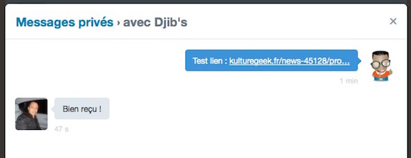 Echec De L Envoi Du Message Privé Twitter Twitter autorise à nouveau le partage des URL en privé - KultureGeek