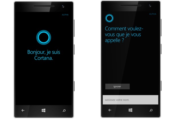 Cortana Windows Phone Francais