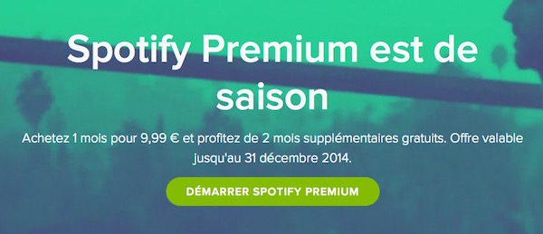 Spotify Promo Decembre 2014