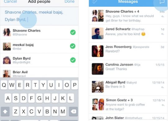 Twitter Messages Prives Groupe