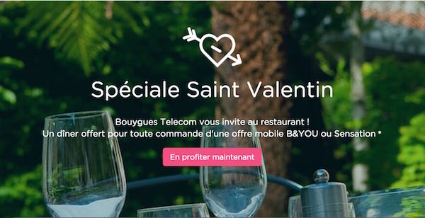 Bouygues Telecom Saint Valentin Repas Offert