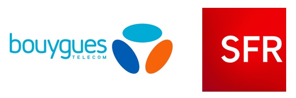 Bouygues Telecom SFR Logos 2015