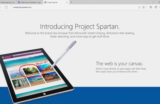 Spartan Windows 10 Preview