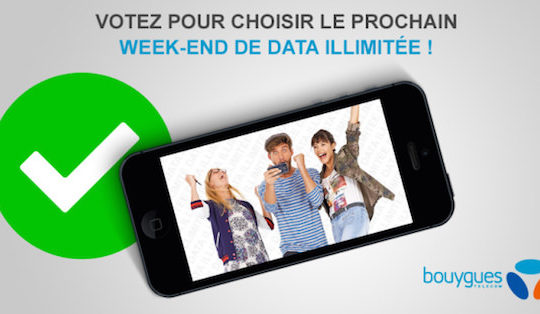 Bouygues Telecom Week-End Illimite Choix Date