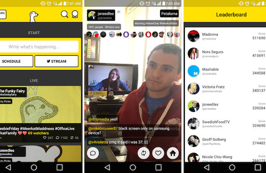 Meerkat Application Android