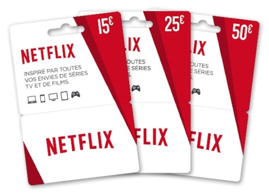 Netflix Cartes Cadeaux