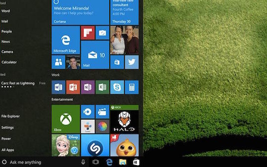 Windows 10 Menu Demarrer