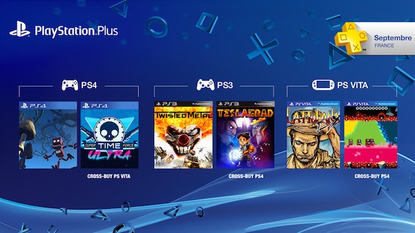 PlayStation Plus Jeux Offerts Septembre 2015