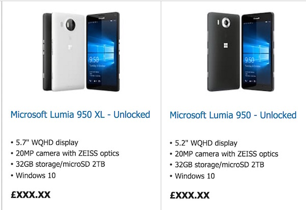 Microsoft Store Lumia 950 950 XL