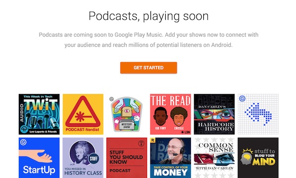 Google Play Musique Podcasts