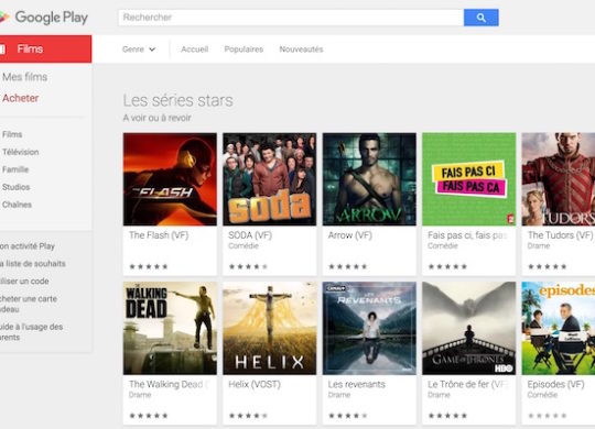 Google Play Series TV France