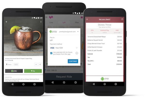 Android Pay Dans Applications