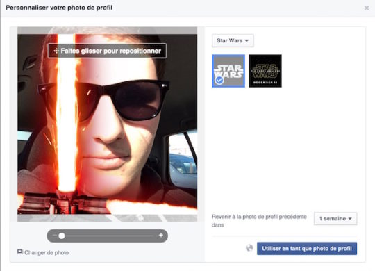 Facebook Photo Profil Sabre Laser Star Wars