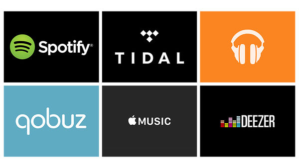 Spotify Tidal Google Play Music Qobuz Apple Music Deezer