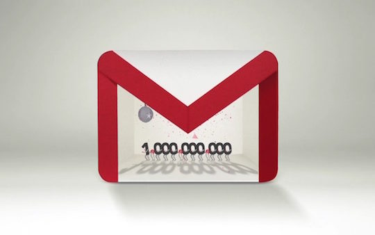 Gmail 1 Milliard Utilisateurs