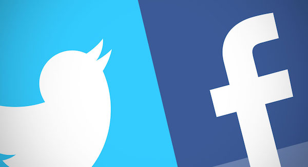 Twitter Facebook Logos