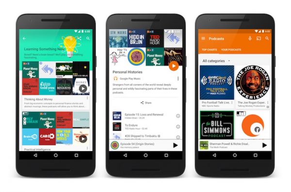 Google Play Musique Podcasts