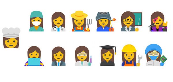 Emoji Femmes Travailleuses Google