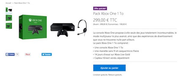 Xbox One 299 Euros