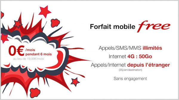 Free Mobile Forfait Gratuit 6 Mois Vente Privee
